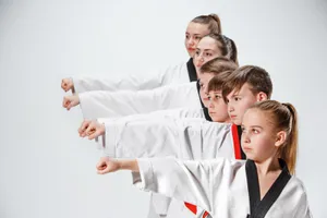 Martial Art Taekwondo Children Front Stance Wallpaper