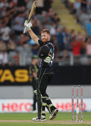 Martin Guptill Cricket Striker Wallpaper