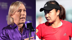 Martina Navratilova And Shuai Peng Wallpaper