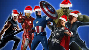 Marvel Avengers Christmas Santa Claus Wallpaper