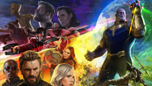 Marvel Avengers Epic Showdown4 K Wallpaper