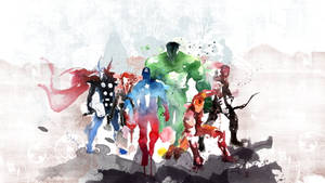 Marvel Avengers Painting Wallpaper