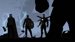 Marvel Avengers Silhouette Wallpaper