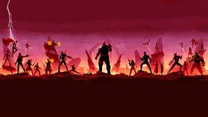Marvel Avengers Thanos In Infinity War Wallpaper