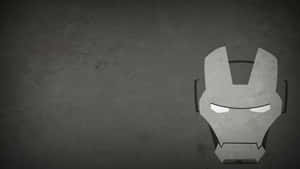 Marvel Black And White Iron Man Helmet Wallpaper