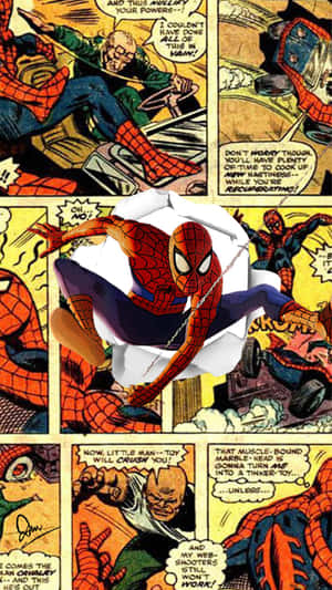 Marvel Comic Book Spider-man Strip Wallpaper