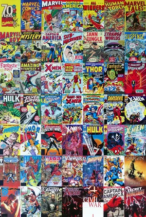 Marvel Comics Cover Collage Wallpaper