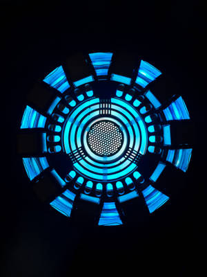 Marvel-inspired Dark Blue Arc Reactor Wallpaper