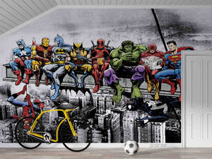 Marvel Superheroes And Dc Art Wallpaper