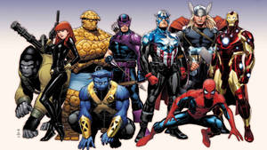 Marvel Superheroes Avengers And X-men Wallpaper