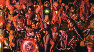 Marvel Superheroes Digital Painting Wallpaper