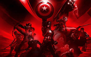 Marvel Superheroes Red Vibe Wallpaper