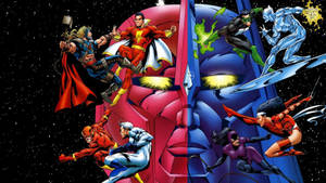 Marvel Superheroes X-men Fight Wallpaper