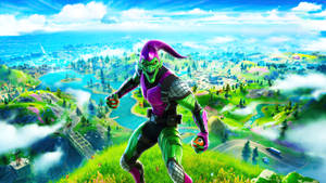 Marvel’s Green Goblin Fortnite Ipad Background Wallpaper
