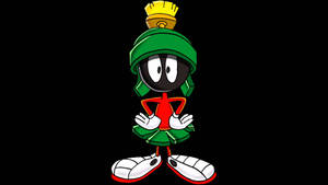 Marvin The Martian Black Background Wallpaper