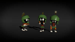 Marvin The Martian Gun Wallpaper