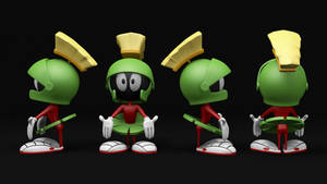 Marvin The Martian Showing Palms Wallpaper