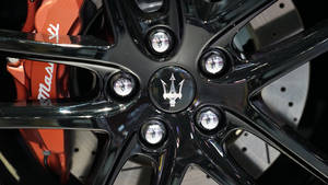 Maserati Car Wheel Close-up Wallpaper