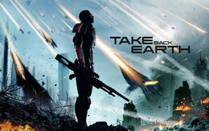 Mass Effect 3 Firing Jets Battle Wallpaper