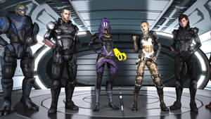 Mass Effect Commander Shepard Team Wallpaper