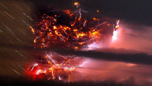 Massive Lightning Explosion Wallpaper
