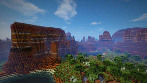 Massive Mesa Biome 2560x1440 Minecraft Wallpaper