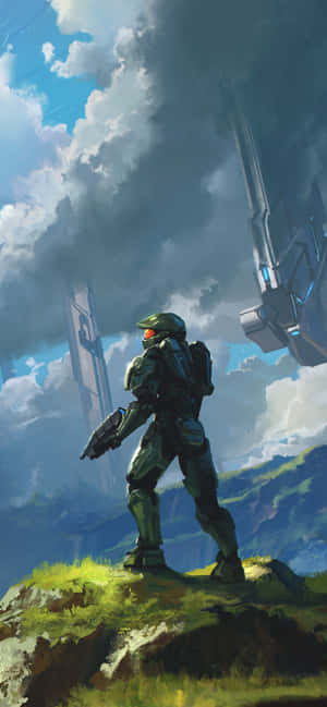 Master Chief On Your Phone Wallpaper