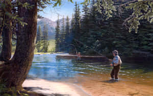 Master The Art Of Fly Fishing Wallpaper