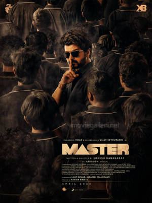 Master Vijay 4k Shushing Poster Wallpaper