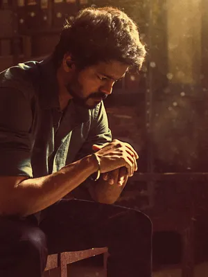 Master Vijay 4k Somber Portrait Wallpaper