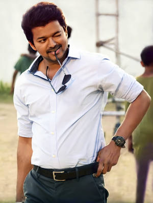 Master Vijay Hd Winks Wallpaper