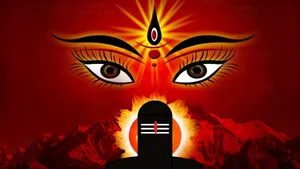 Mata Rani Eyes And Tilak Wallpaper