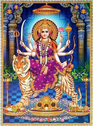 Mataji Blue Temple Wallpaper