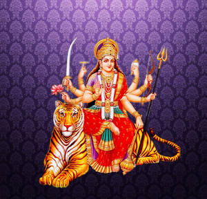 Mataji Tiger Art Wallpaper