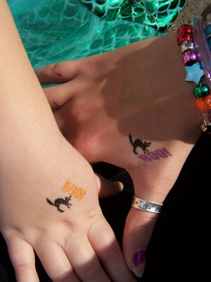 Matching Bff Cat Tattoo Wallpaper