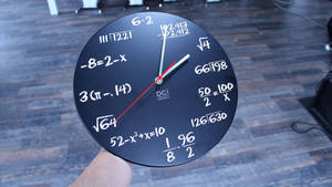 Math Clock Tiempo Background Wallpaper