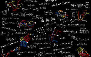 Mathematics Colorful Diagrams With Numbers Wallpaper
