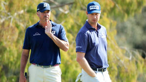 Matt Kuchar Harris English In Golf Course Wallpaper