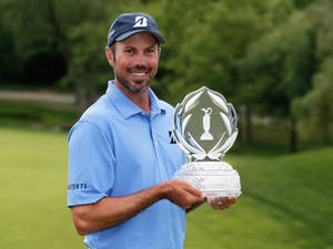 Matt Kuchar Proud Of Trophy Wallpaper