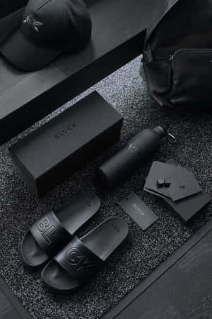 Matte Black Accessories Collection Wallpaper