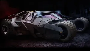 Matte Black Batmobile Wallpaper