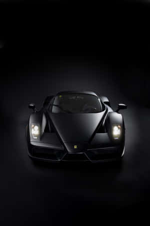 Matte Black Supercar Showcase Wallpaper
