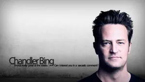Matthew Perry As Joey Tribbiani On The Iconic Sitcom Friends Wallpaper