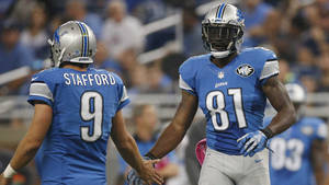 Matthew Stafford Calvin Johnson Football Player Nfl Wallpaper