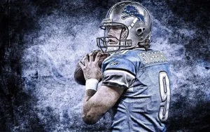 Matthew Stafford Lions Football Player Retro Wallpaper
