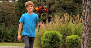 Mattyb Walking In Blue Wallpaper