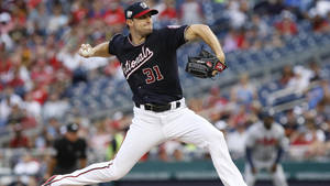 Max Scherzer Washington Nationals Pitcher Wallpaper