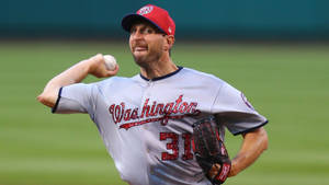 Max Scherzer Washington Pitcher Wallpaper