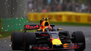 Max Verstappen Dominates The Australian Grand Prix Wallpaper