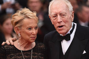 Max Von Sydow And Wife Wallpaper